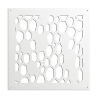 ALVEARE - Pannello in PVC traforato - Parasole Misura: 48x48 cm, Colore: bianco