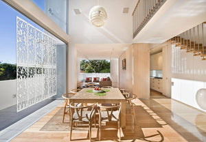 ALVEARE - Pannello in PVC traforato - Parasole Misura: 50x150 cm, Colore: bianco