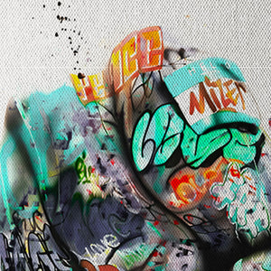 Anarchy -  Quadro Canvas Contemporaneo su telaio in legno Misura: 50x70 cm