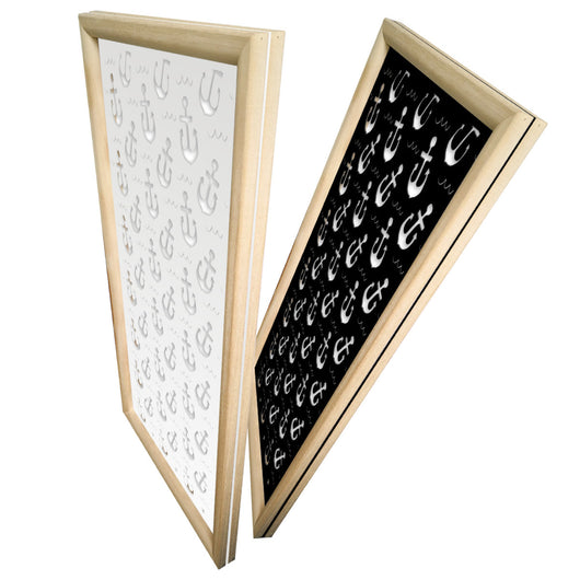 ANCHOR - Moduli Decorativi in Legno e PVC Colore: bianco, Misura: 73x148 cm