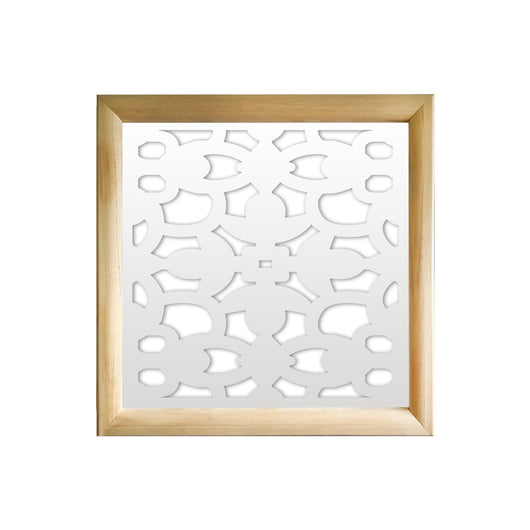ANCHORAGE  - Moduli Decorativi in Legno e PVC Misura: 73x73 cm, Colore: bianco