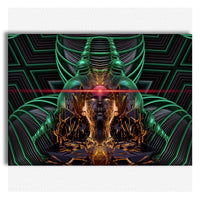 ANDROID Abstraction - Quadro Canvas su telaio in legno Misura: 70X50 cm