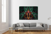 ANDROID Abstraction - Quadro Canvas su telaio in legno Misura: 70X50 cm