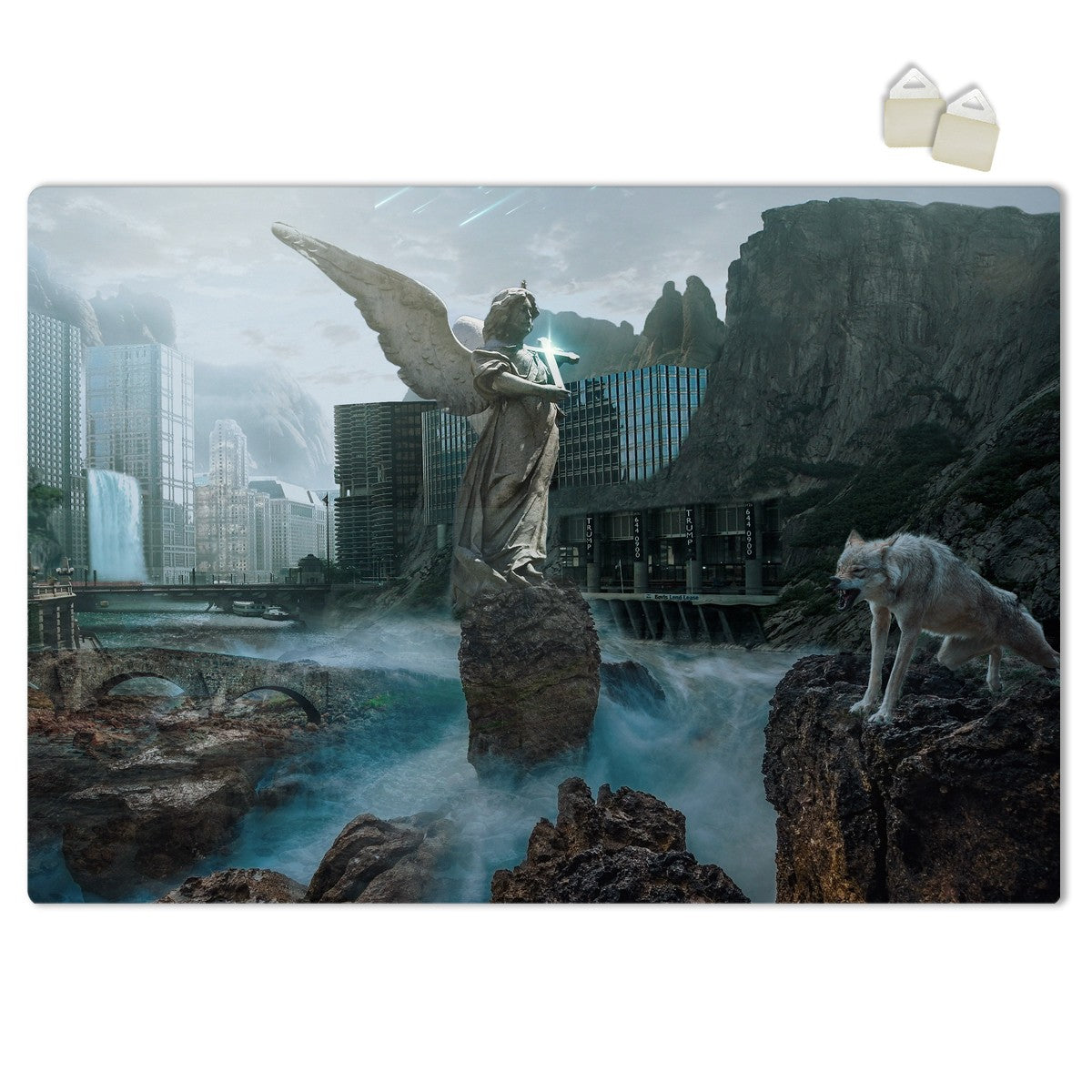 ANGEL IN THE CITY - POSTER in PVC da 3mm Misura: 70x100 cm