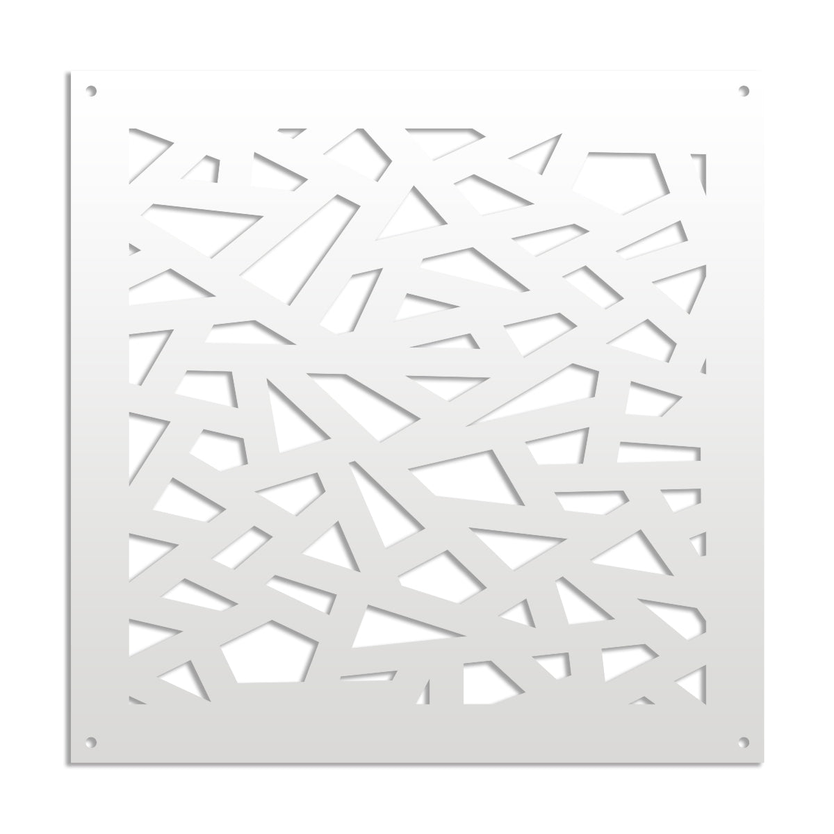 APOCALYPSE - Pannello in PVC traforato - Parasole Misura: 73x73 cm, Colore: bianco