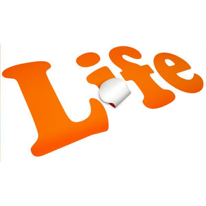 ARANCIO - Pellicola polimerica adesiva da 122cm di base Misura: 122x1000 cm