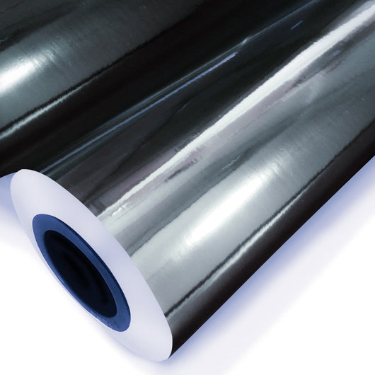 ARGENTO LUCIDO - Pellicola adesiva Metallizzata - 122cm di larghezza Misura: 122x100 cm