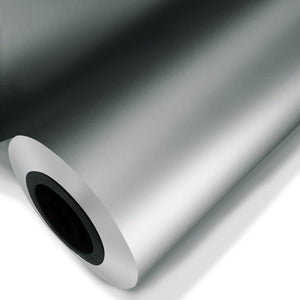 ARGENTO OPACO - Pellicola Metallizzata adesiva - 122cm di larghezza Misura: 122x1000 cm