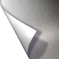 ARGENTO SPAZZOLATO - Pellicola decorativa adesiva larga base 122cm Misura: 122x1000 cm