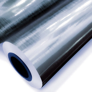 ARGENTO SPAZZOLATO - Pellicola Metallizzata adesiva - 122cm di base Misura: 122x500 cm