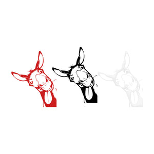 ASINO - Adesivo murale wall sticker in vinile 55x70 cm Colore: Rosso