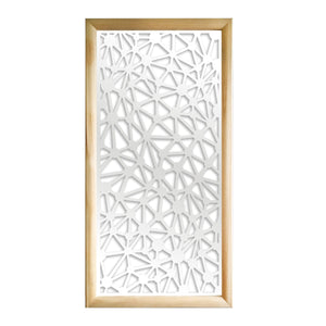 ATOM - Moduli Decorativi in Legno e PVC Misura: 47x94 cm, Colore: bianco