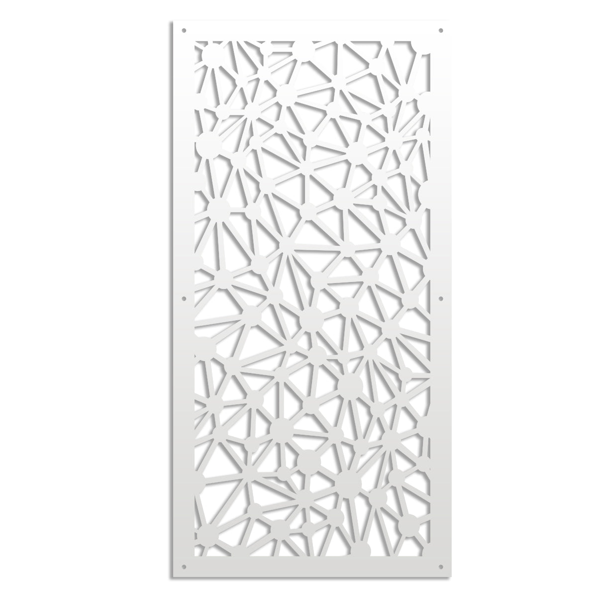 ATOM - Pannello in PVC traforato - Parasole Misura: 50x150 cm, Colore: bianco