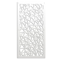 ATOM - Pannello in PVC traforato - Parasole Misura: 50x150 cm, Colore: bianco