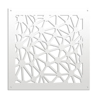 ATOM - Pannello in PVC traforato - Parasole Misura: 73x73 cm, Colore: bianco