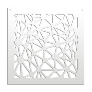 ATOM - Pannello in PVC traforato - Parasole Misura: 73x73 cm, Colore: bianco