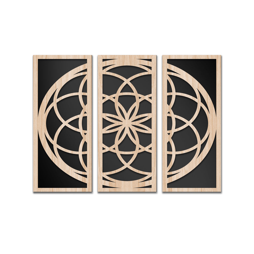 ATOMO 100x70 cm- Quadro arredo LASERCUT composito Legno e PVC Misura: 100x70 cm