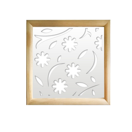 AUTUMN - Moduli Decorativi in Legno e PVC Colore: bianco, Misura: 73x73 cm