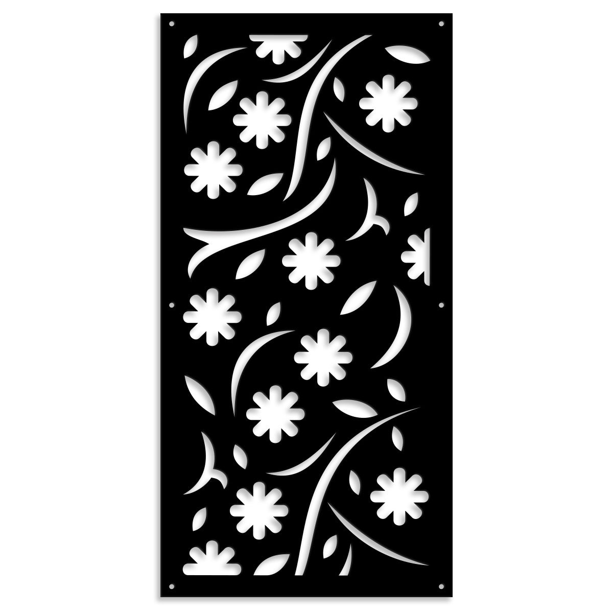 AUTUMN - Pannello in PVC traforato - Parasole Misura: 98x198 cm, Colore: nero