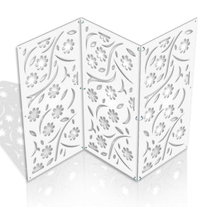 AUTUMN - Pannello in PVC traforato - Parasole Colore: bianco, Misura: 73x148 cm