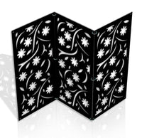 AUTUMN - Pannello in PVC traforato - Parasole Misura: 47x94 cm, Colore: nero