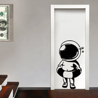 BABY ASTRONAUTA - Adesivo murale wall sticker in vinile 55x108 cm Colore: nero
