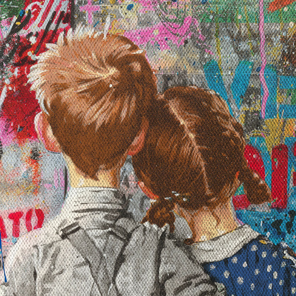 Baby Love -  Quadro Canvas Contemporaneo su telaio in legno Misura: 70x100 cm