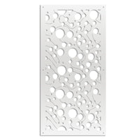 BAKTERIA- Pannello in PVC traforato - Parasole Misura: 73x148 cm, Colore: bianco