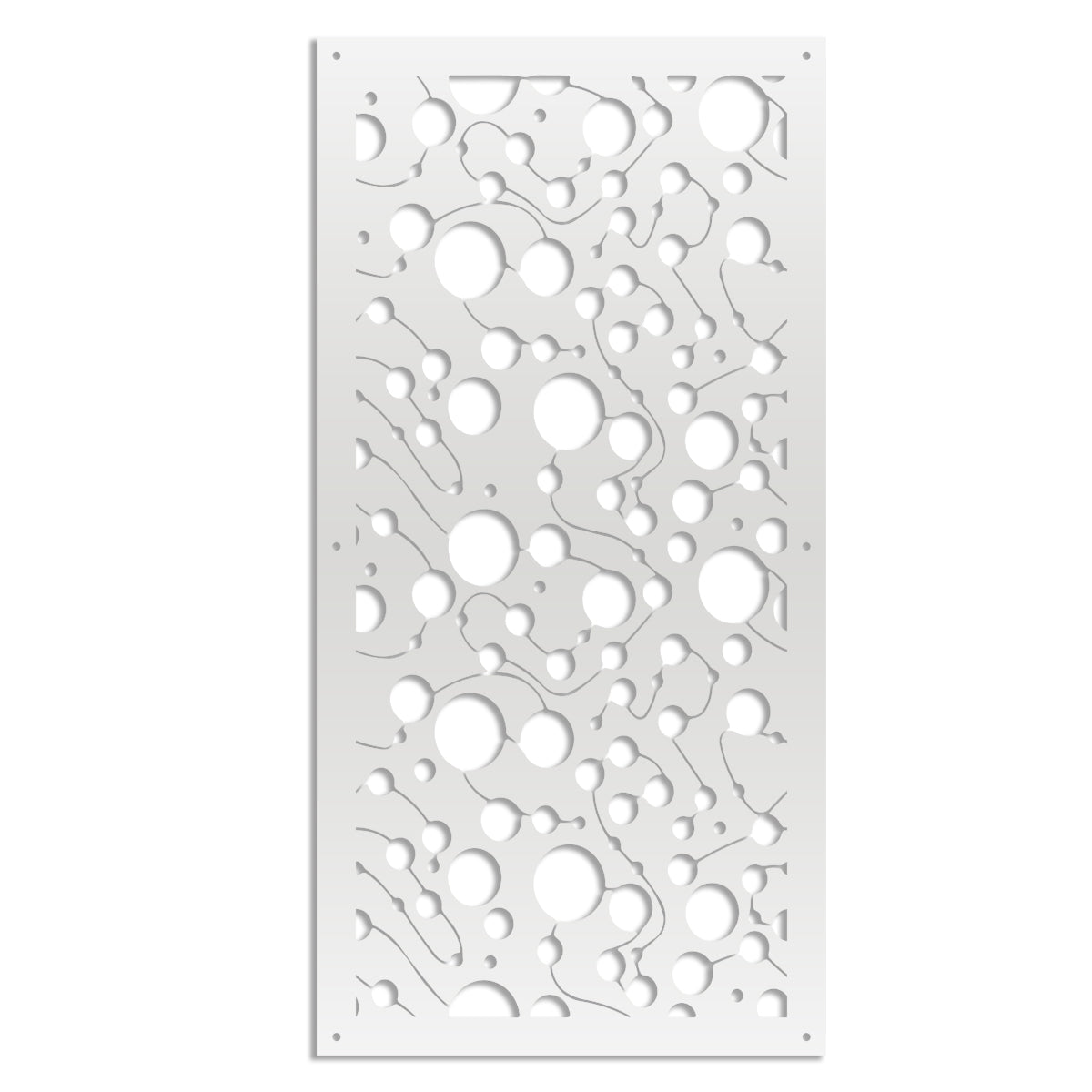 BAKTERIA- Pannello in PVC traforato - Parasole Colore: bianco, Misura: 50x150 cm