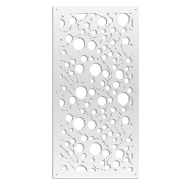 BAKTERIA- Pannello in PVC traforato - Parasole Colore: bianco, Misura: 50x150 cm