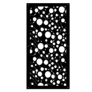 BAKTERIA- Pannello in PVC traforato - Parasole Misura: 73x148 cm, Colore: nero