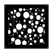 BAKTERIA- Pannello in PVC traforato - Parasole Colore: nero, Misura: 73x73 cm