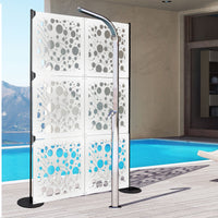 BAKTERIA- Pannello in PVC traforato - Parasole Colore: bianco, Misura: 48x48 cm