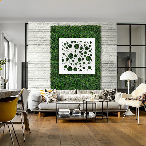 BAKTERIA- Pannello in PVC traforato - Parasole Colore: bianco, Misura: 48x48 cm