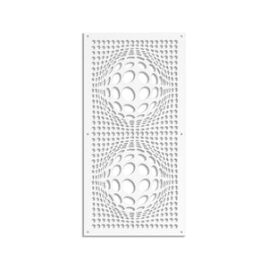 BALLS - Pannello in PVC traforato - Parasole Colore: bianco, Misura: 98x198 cm