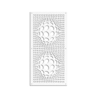 BALLS - Pannello in PVC traforato - Parasole Misura: 73x148 cm, Colore: bianco