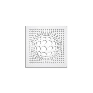 BALLS - Pannello in PVC traforato - Parasole Colore: bianco, Misura: 98x98 cm