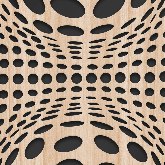 BALLS - Quadro arredo LASERCUT composito Legno e PVC Misura: 70x140 cm