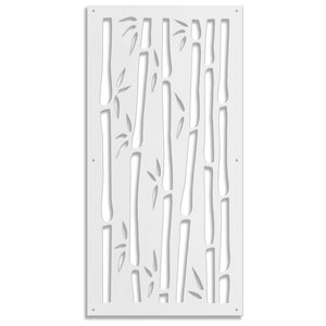 BAMBU - Pannello in PVC traforato - Parasole Misura: 73x148 cm, Colore: bianco