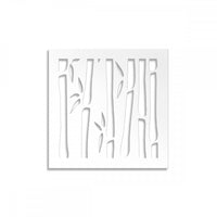 BAMBU - Pannello in PVC traforato - Parasole Misura: 98x98 cm, Colore: bianco