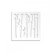 BAMBU - Pannello in PVC traforato - Parasole Misura: 98x98 cm, Colore: bianco