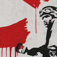 BANKSY - CND SOLDIERS - Quadro Canvas su telaio in legno Misura: 130x130 cm