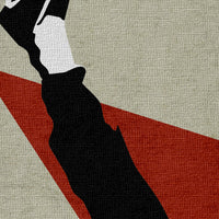 BANKSY - GRENADE SOCCER - Quadro Canvas su telaio in legno Misura: 80x80 cm