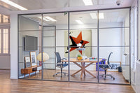 BANKSY - GRENADE SOCCER - Quadro Canvas su telaio in legno Misura: 100x100 cm