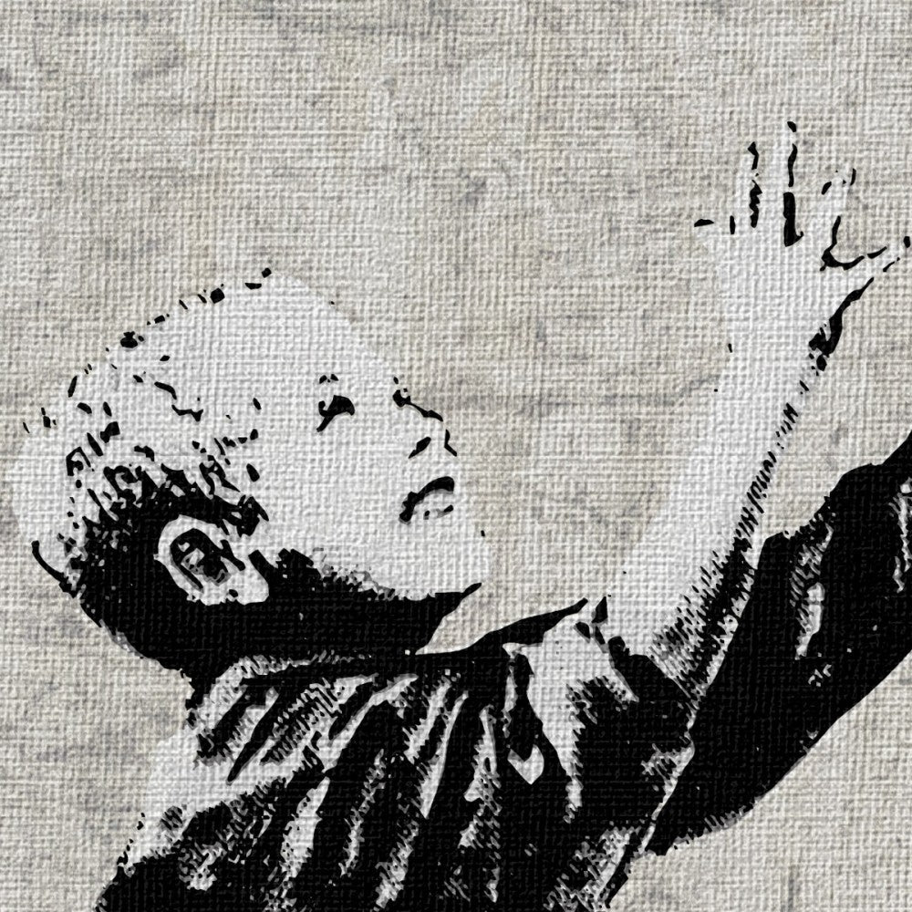BANKSY - NO BALL GAMES - Quadro Canvas su telaio in legno Misura: 130x130 cm