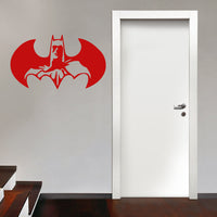 BATMAN - Adesivo murale wall sticker in vinile 55x95 cm Colore: Rosso