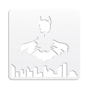 Batman - Quadro moderno in pvc solido 48 x 48cm Colore: bianco