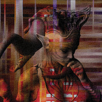 BEING Abstraction - Quadro Canvas su telaio in legno Misura: 70X50 cm