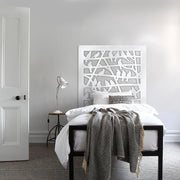 BIRDS - Pannello in PVC traforato - Parasole Misura: 48x48 cm, Colore: bianco