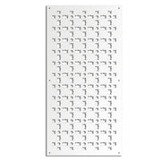 BISCUIT - Pannello in PVC traforato - Parasole Colore: bianco, Misura: 47x94 cm